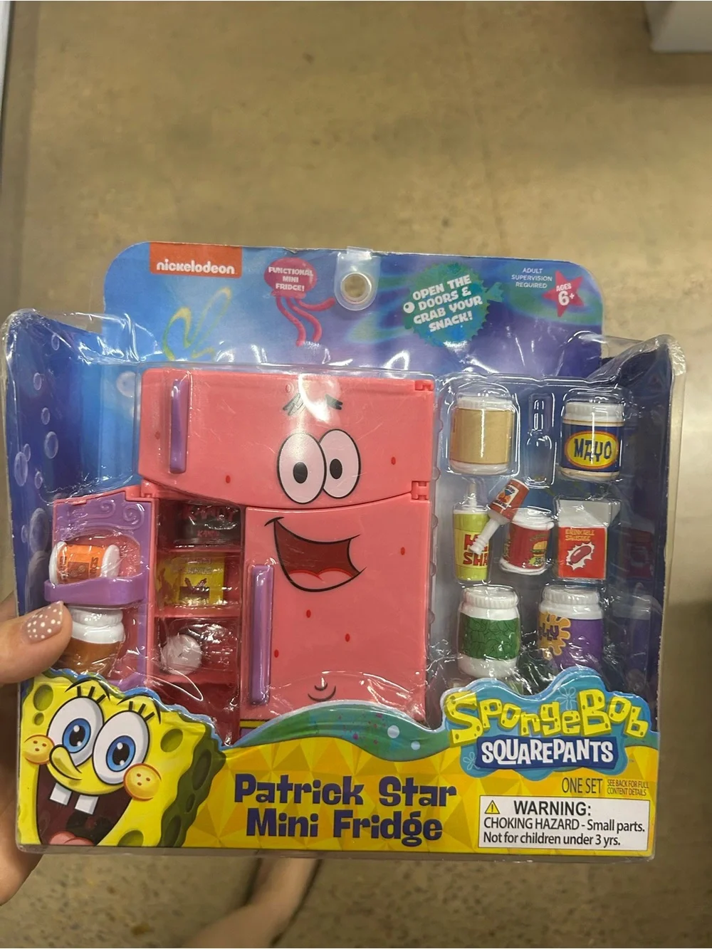 Nickelodeon Patrick Star Mini Fridge Toy set